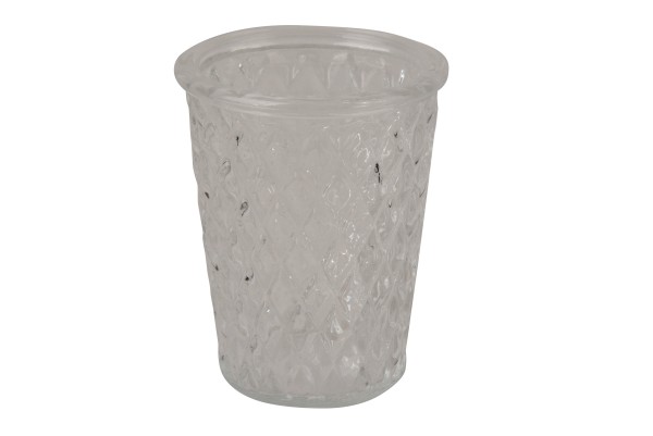 Teelichtbecher Glas D10xH13cm