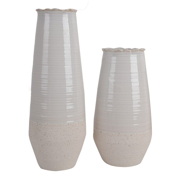 Vase Bent Keramik D14,5xH40cm