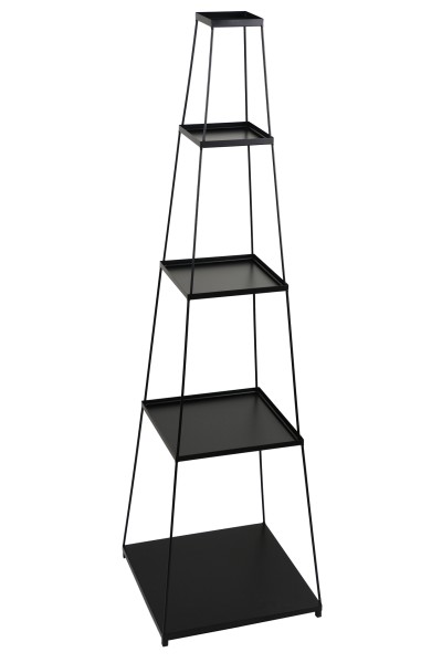 Etagere Pyramide eckig 4-teilig 42x42xH146cm