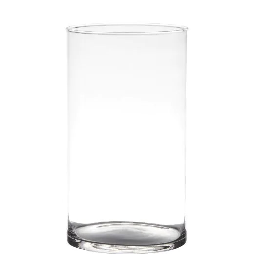 Glas Zylinder mundgeblasen D14xH25cm